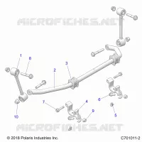 SUSPENSION, FRONT STABILISATORSTANGE- Z22NAS99CK/FK (C701011-2)