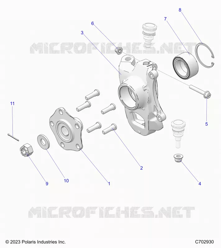 SUSPENSION, VORDERRAD HUB, KNUCKLE