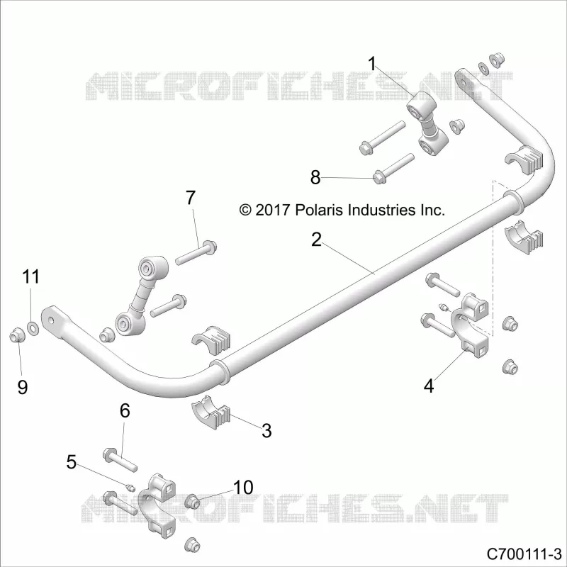 SUSPENSION, REAR STABILISATORSTANGE