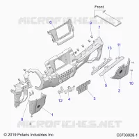 INSTRUMENTENTAFEL LOWER, RIDE COMMAND