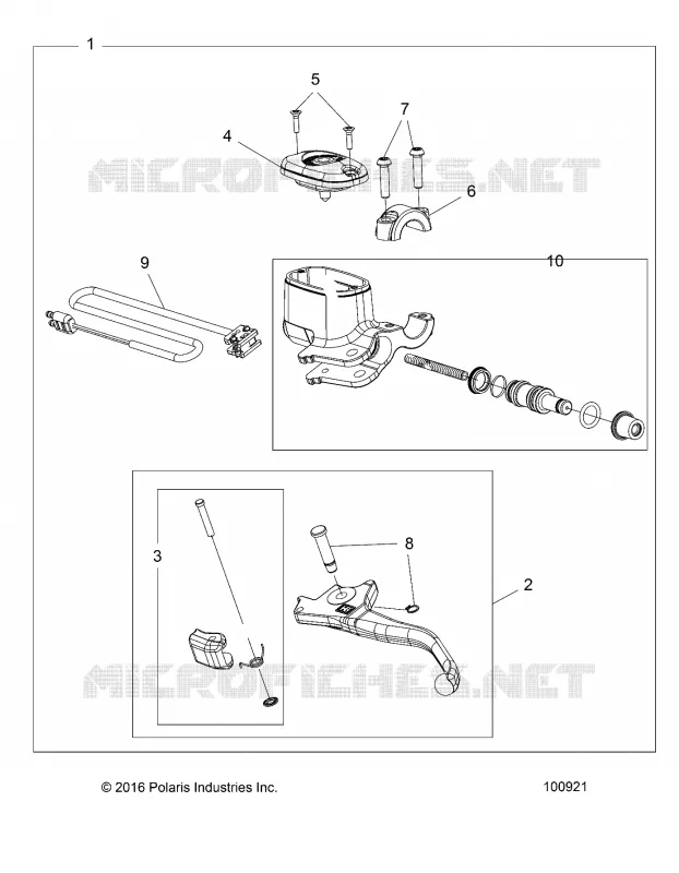 BRAKES, FRONT BRAKE LEVER AND MASTER CYLINDER