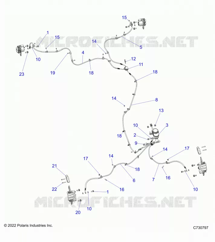 BRAKES, BRAKE LINES AND MASTER CYLINDER -R24RRED4JA (C730797)