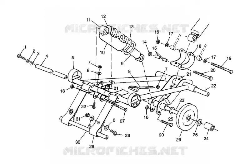 FRONT Drehmomentarm