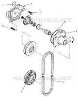 WASSERPUMPE XLT RMK 0960956, XLT SKS 0960556 and EUROPEAN XLT SKS E960556 (4931813181C010)