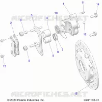 BRAKES, BREMSZANGE HINTEN 