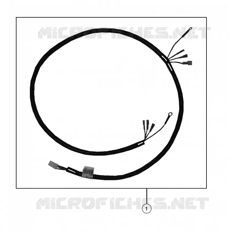KABELSTRANG, HEADLIGHT, SINGLE BEAM