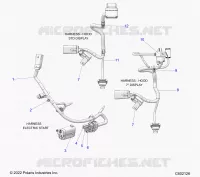 ELEKTRIC, WIRE HARNESS, HOOD, ELEC. START